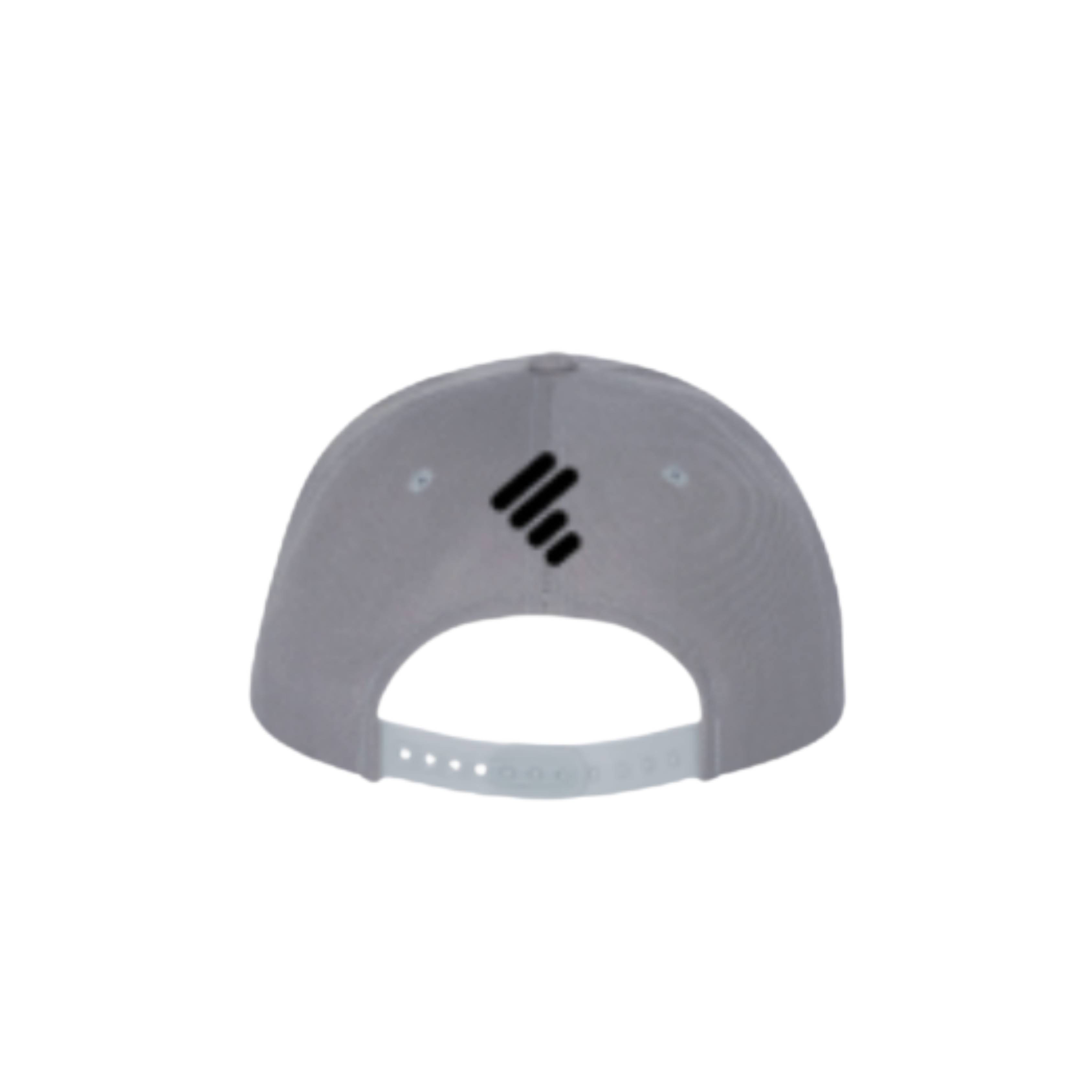 Gray Flatbill w/Black Puff Embroidery U-Jam Fitness Logo (Front) & Unity Mark (Back)