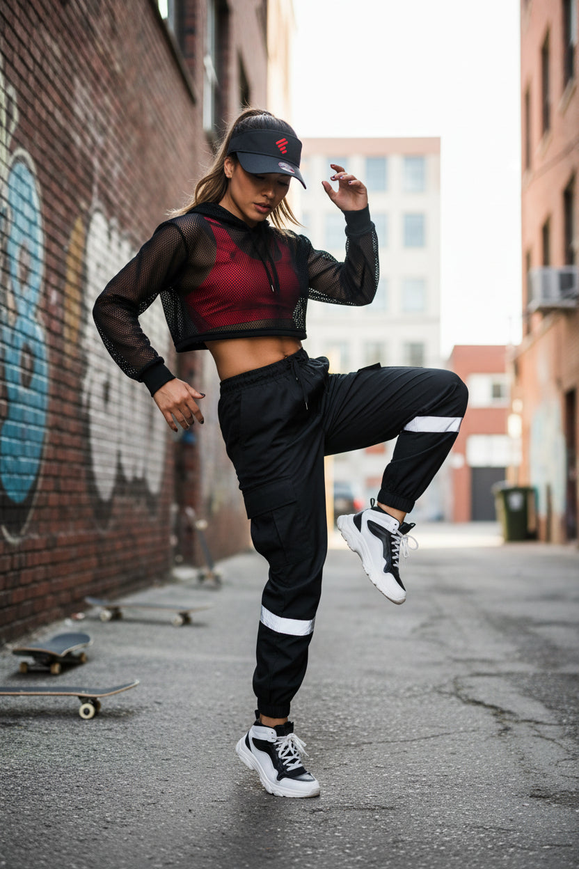 Charcoal Gray Visor w/Red Puff Embroidery Unity Mark