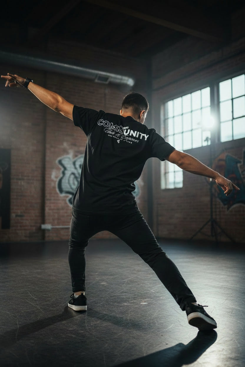 Jersey Tee Premium Short Sleeve Black Members Only (Community Unite & Empower)