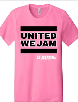 U-Jam Fitness "United We Jam" Summer Pink T-Shirt