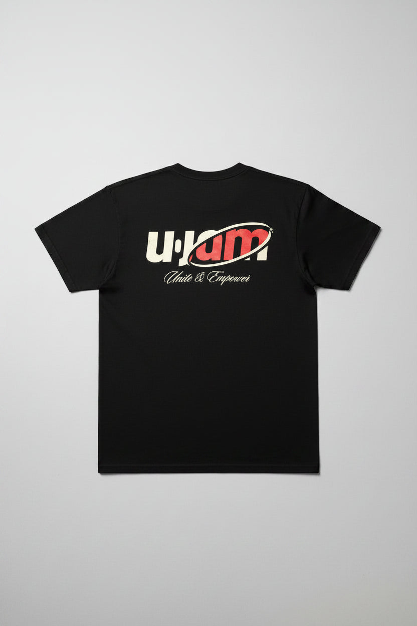 Jersey Tee Premium Short Sleeve Black w/Oval Logo - Unite & Empower